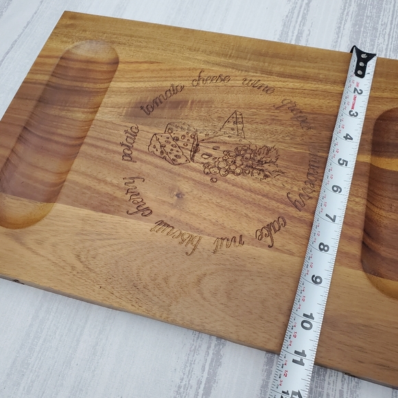 Cheese Charcuterie Board & Serving Accessory Set in Acacia Wood - Picture 11 of 12